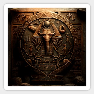 Alien Hieroglyphs Sticker